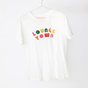 🌸 ban.do Lounge Town 100% Cotton Slub Jersey Tee NWT